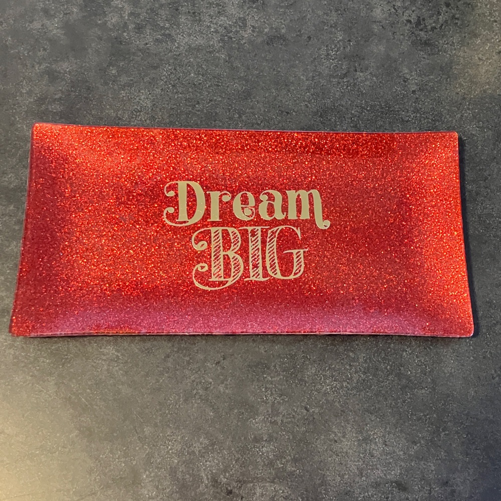 Bath & Body Works Red Glitter Tray